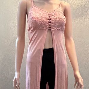 Guess Deamy Rose Maizie Maxi Top NWT XS